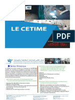 Brochure Activités Du CETIME ©2019