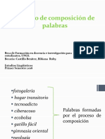 Proceso de Composición de Palabras 2018