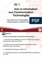 Introduction To Information and Communication Technologies