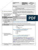 School Grade Level Teacher Learning Area Time & Dates Quarter I. Objectives