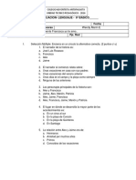 EVALUACION de Francisca, Yo Te Amo 6°