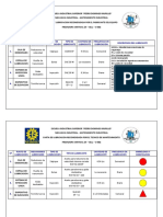 Carta de Lubricacion Fresadora Vertical Ex Cell o 602-2