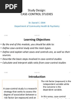 Case Control Studies