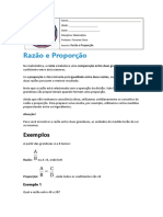 Aula 16 - Matemática Razão e Proporção