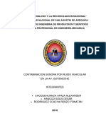 Contaminacion Sonora Por Ruido Vehicular en La Av. Goyeneche
