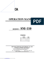 Operation Manual: Model