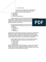 10 Quiz of Pneumonia