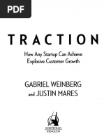 Summary Traction A Startup Guide To Getting More Customers Summary Gabriel Weinberg