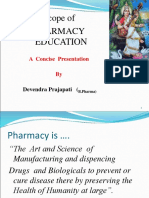 Scope of Pharmacy Education: A Concise Presentation by