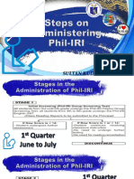 1 Steps On Administering The Exit Assessment For Phil IRI