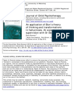 An Application of Bion's Theory of Thinking and Transformations in Hallucinosis. An Experience of Supervision With DR Donald Meltzer