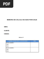 Memoria de Calculo Asa Izaje Central de Inyección