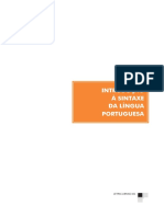 Introducao A Sintaxe Da Lingua Portuguesa 1462975107 PDF