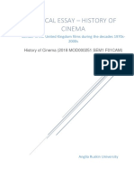 Critical Essay - History of Cinema: Gender in The United Kingdom Films During The Decades 1970s-2000s