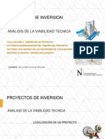 Clase Proyectos de Inversión-Estudio de Localizacion Py-2018-1