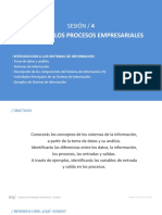 Análisis de Los Procesos Empresariales: Sesión / 4