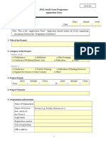 JFKL Small Grant Programme Application Form: Category A & B