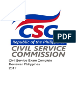 Civil Service Exam Complete Reviewer Philippines 2017