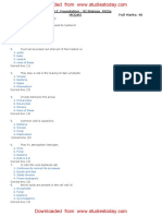 CBSE Class 11 Biology MCQs - Set 5 PDF