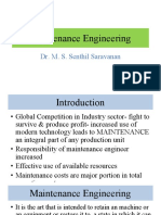 Maintenance Engineering Lecture Module I PDF