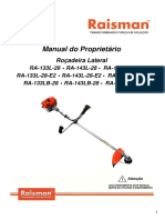 REV 007 - Manaul Do Proprietário Roçadeiras RA-133L-28 - RA-143L-28 - RA-152L-28 - RA-133L-28-E2 - RA-143L-28-E2 - RA-152L-28-E2 - RA-133LB-28 - RA-14