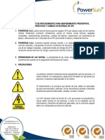 Protocolo de Mantenimientos y Cambio de Baterías