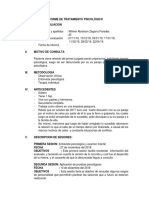 Informe de Tratamiento Psicológico (Wilmer Zegarra)