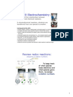 CH 20 Electrochemistry:: Review Redox Reactions