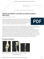 Técnicas Preventivas e Corretivas Nas Lesões Do Joelho