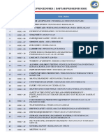 List of Hsse Procedures / Daftar Prosedur Hsse: No Document Code Title / Judul