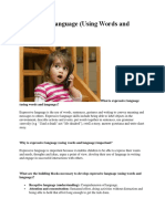 Expressive Language (Using Words and Language) : Print PDF