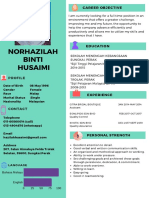 Norhazilah Binti Husaimi: Profile