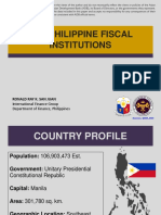 The Philippine Fiscal Institutions