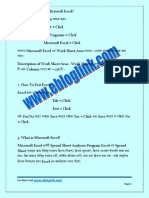 Microsoft Excel Bangla Tutorial PDF