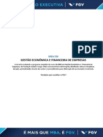 MBA em Gestão Econômica e Financeira de Empresas