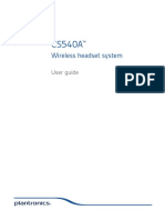 Wireless Headset System: User Guide