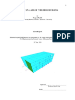 Dynamic Analysis of Four Story Building: Term Report