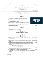 II B. Tech II Semester Regular Examinations, November - 2018 Control Systems