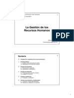 Gestion, Proceso de Afectacion