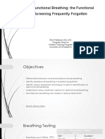 Dysfunctional Breathing: The Functional Screening Frequently Forgotten