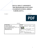 Environmental Impact Assessment Report For The Proposed Bio-Sanitation Facility in Mashimoni School, Kibera, Nairobi, Kenya