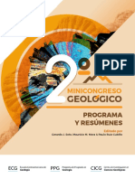 Programa y Resúmnes 2º MiniCongreso Geológico 2018