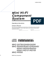 Sony Hifi Manual PDF