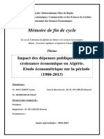 Impact Des Dépenses Publiques Sur La Croissance Économique en Algérie PDF