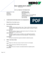 HBX Biodiesel MSDS