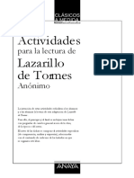 Actividades Lazarillo