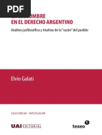 Galati - La Costumbre en El Derecho Argentino PDF