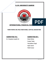 Multinational Capital Budgeting