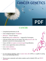 Cancer Genetics: Sreekutty S 2 MSC Zoology