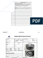 Material Rejection Report